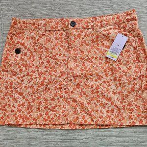 Girls Mini Skirt Floral Print Size 16.